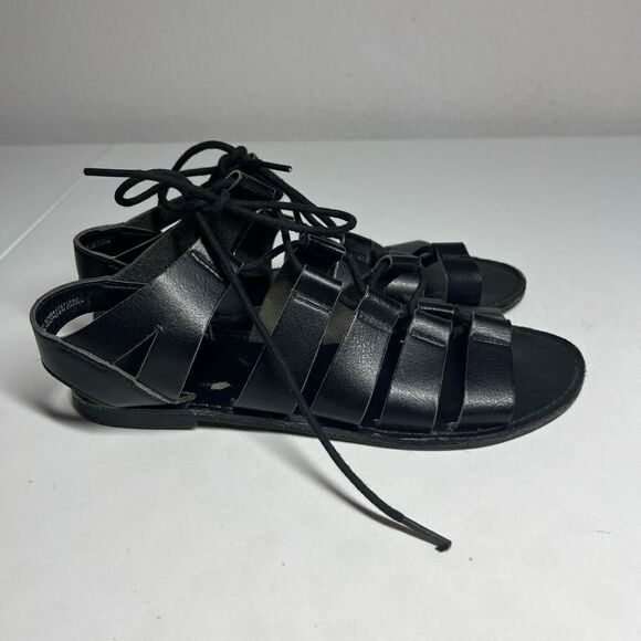 FADED GLORY Women’s Black Chilly Sandals, Black strap open toe Size 8 - Picture 4 of 11